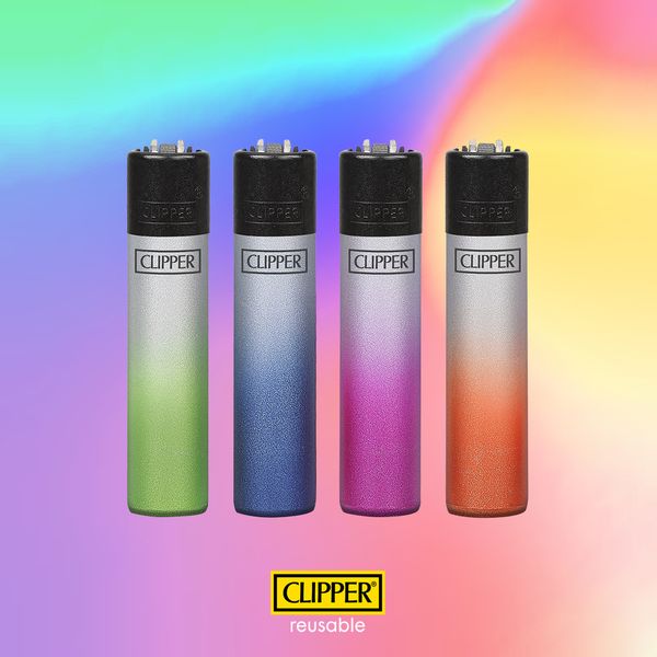 Зажигалки CLIPPER с градиентом