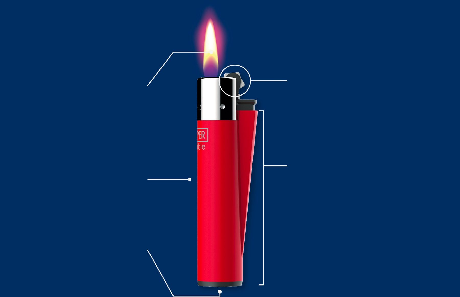 Устройство зажигалки CLIPPER CP11 Classic Large