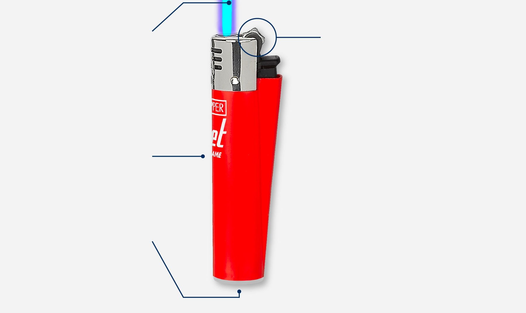 Устройство зажигалки CLIPPER CPJ11 Flint Jet Flame