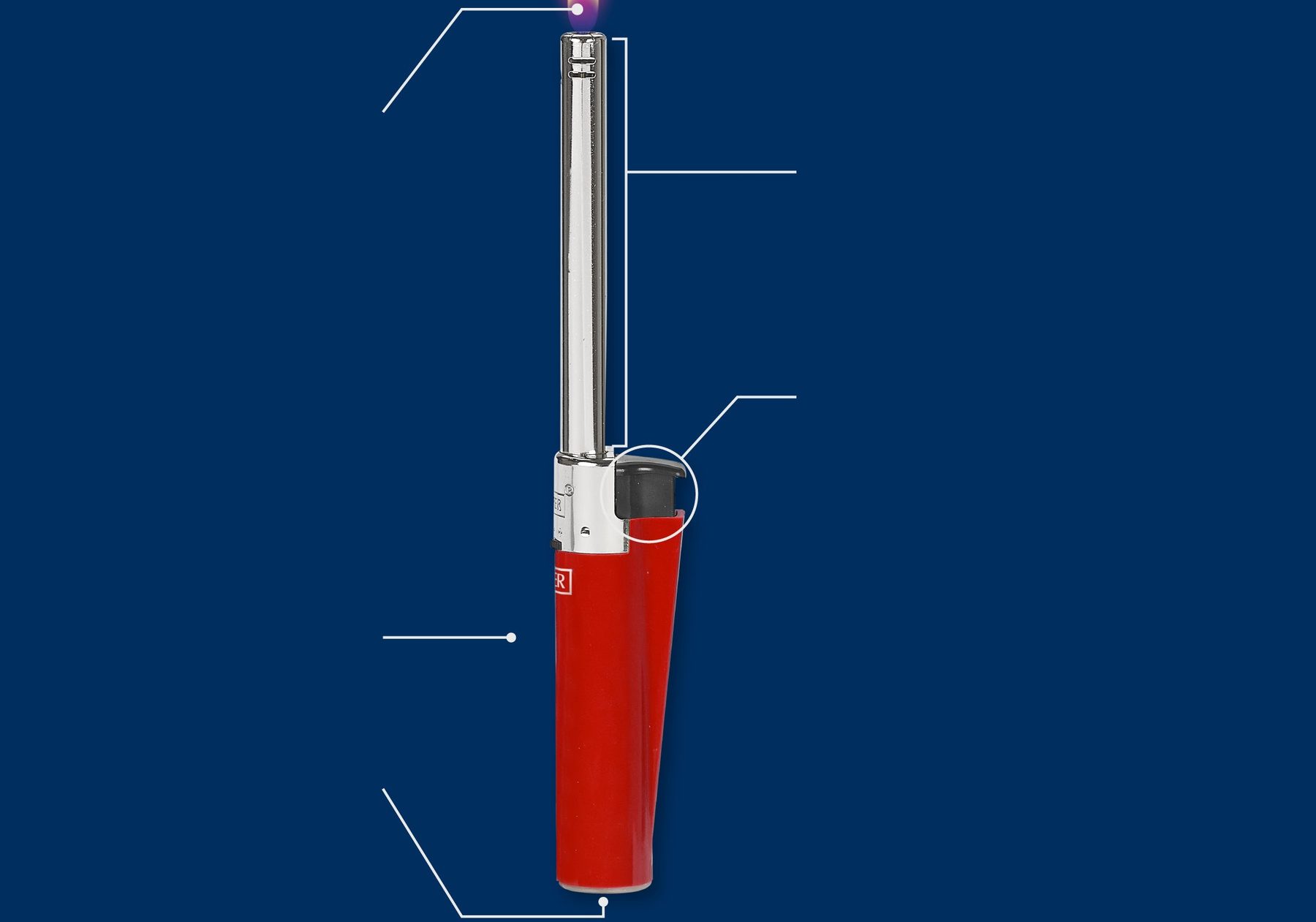 Устройство зажигалки CLIPPER Medium Tube