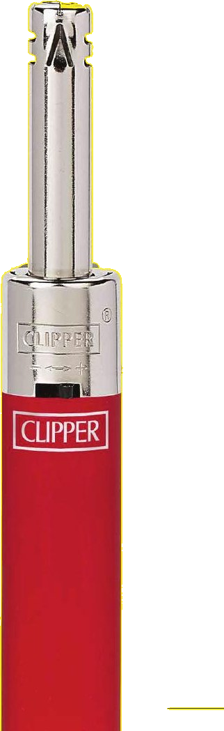 Утилитарная зажигалка CLIPPER MINITUBE, 11 см, с металлическим сопло